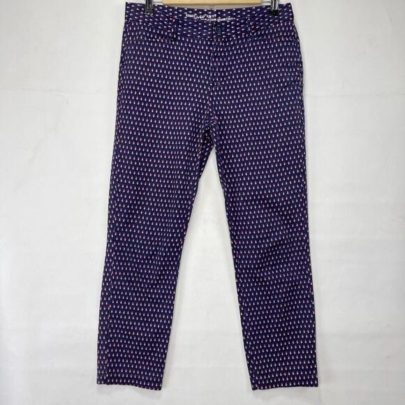 Khakis By Women Size 2 R Patterned Trousers Cotton Multicolored - Picture 3 of 16